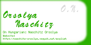 orsolya naschitz business card